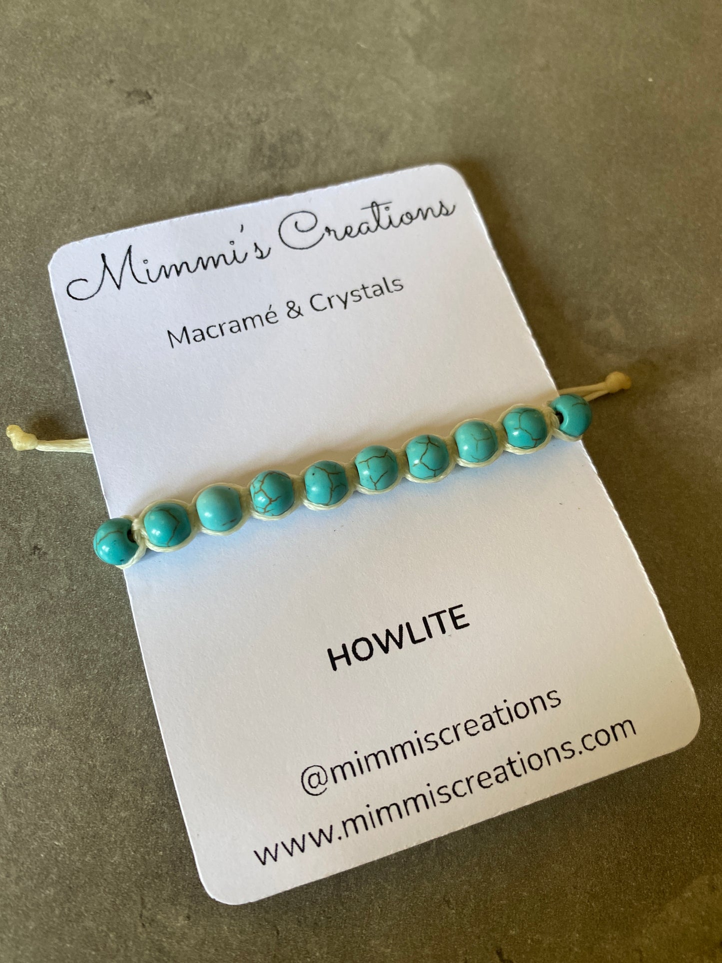 Howlite Adjustable Bracelet