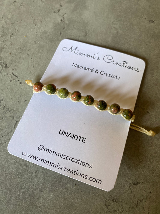 Unakite Adjustable Bracelet