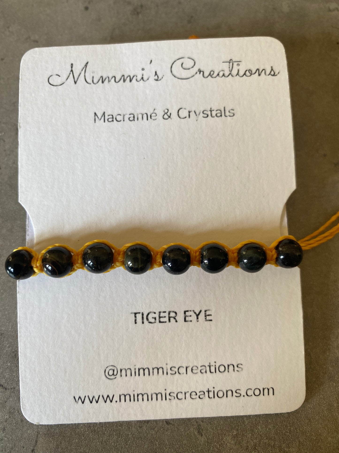 Grayish Tiger Eye Adjustable Bracelets