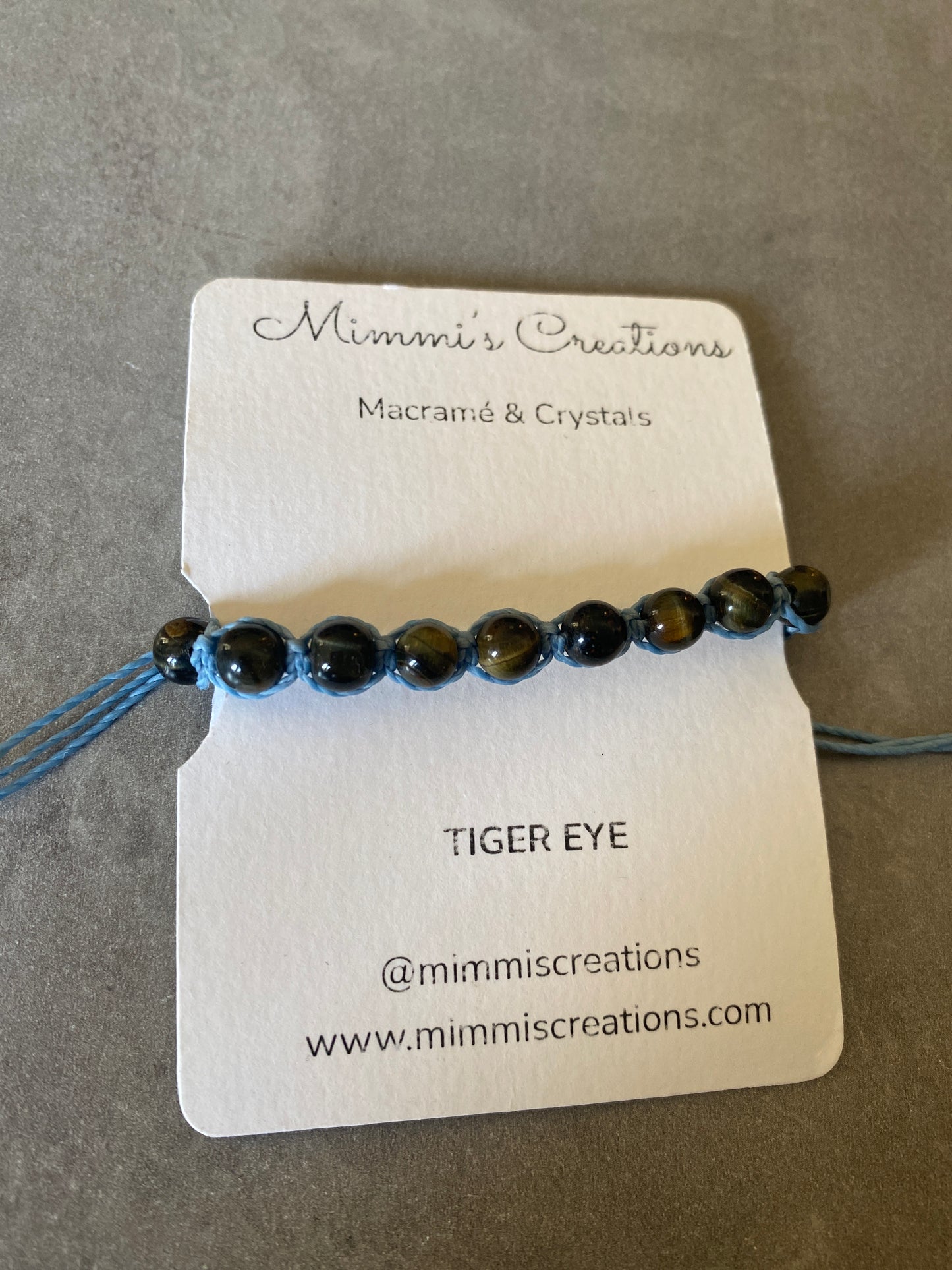 Grayish Tiger Eye Adjustable Bracelets