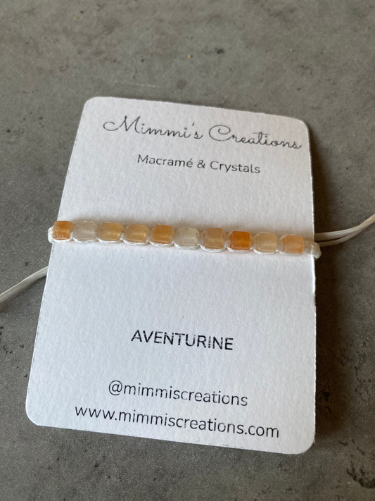 Square Aventurine Beads Bracelet