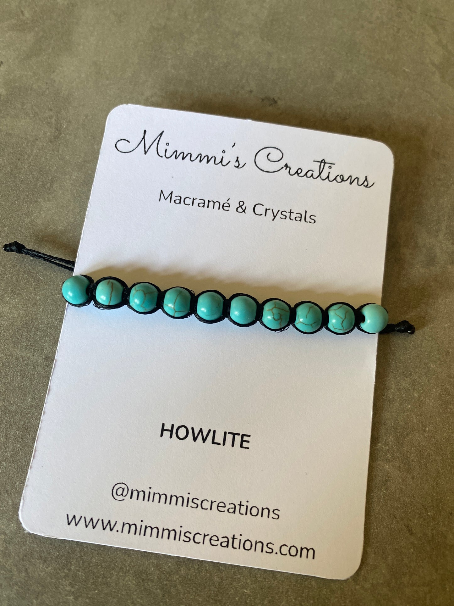 Howlite Adjustable Bracelet