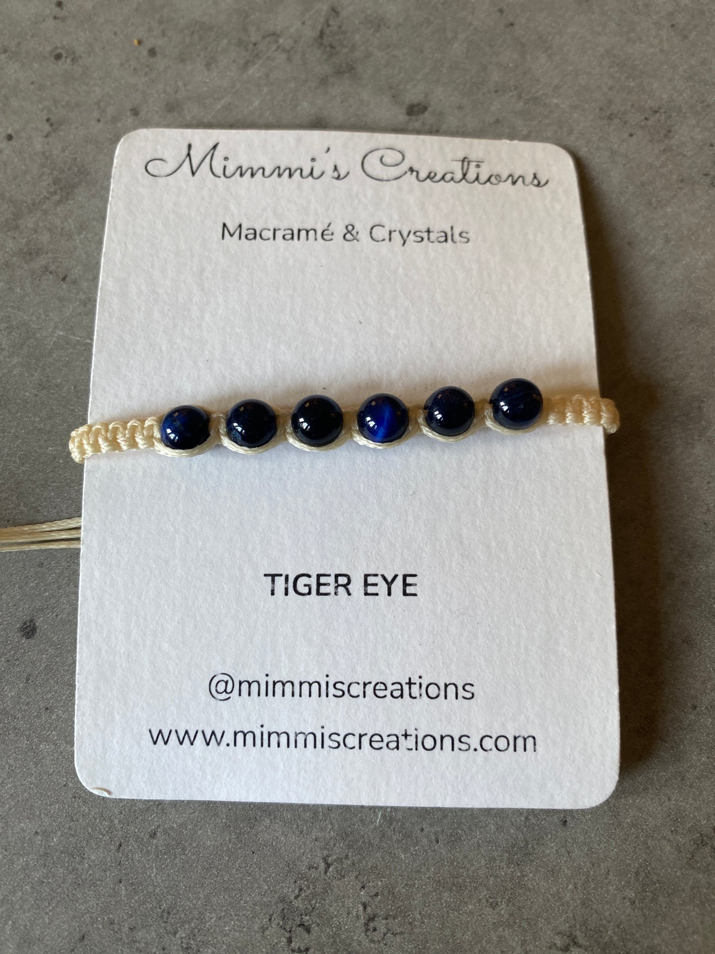 Adjustable Blue Tiger Eye